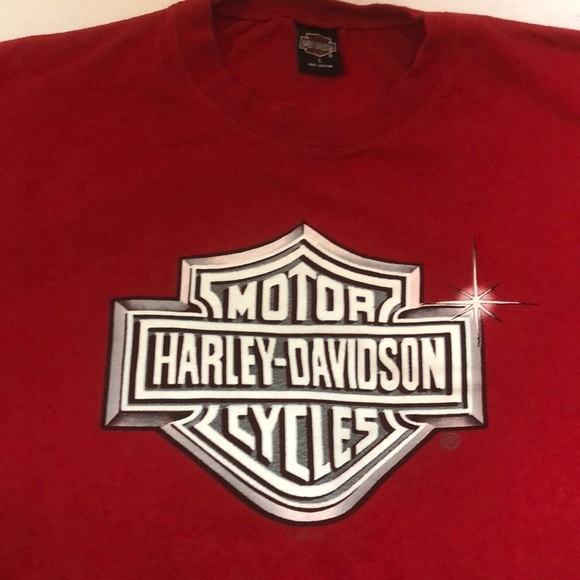 red harley davidson shirt